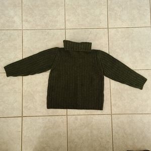 Rich Forest Green Turtle Neck Long Sleeve Sweater